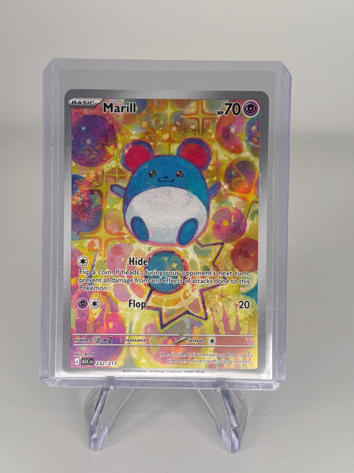 Pokemon TCG 2025 Marill Ascended Heroes Full Art Illustration Rare, 232/217