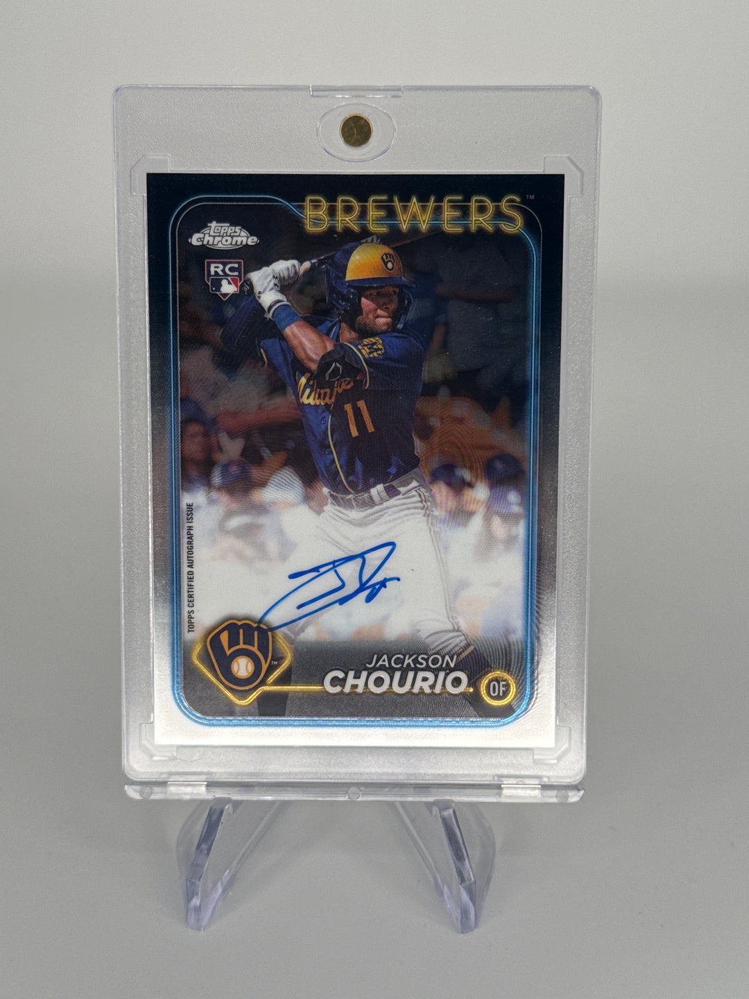 Jackson Chourio 2024 Topps Chrome Rookie Auto