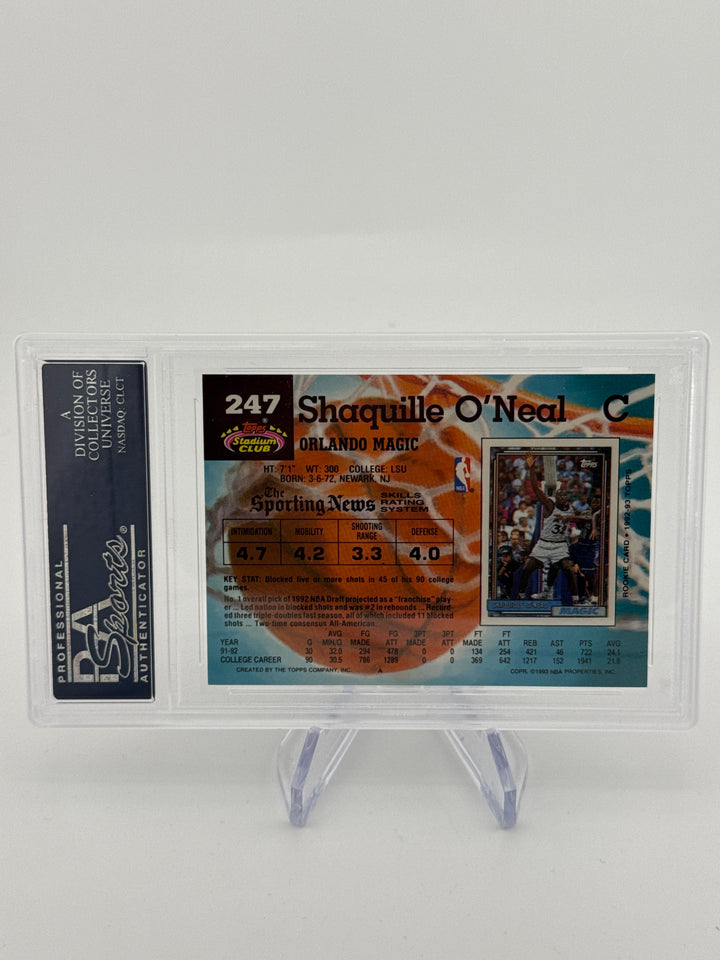 Shaquille O'Neal 1992 Stadium Club Rookie, PSA 10 Gem Mint