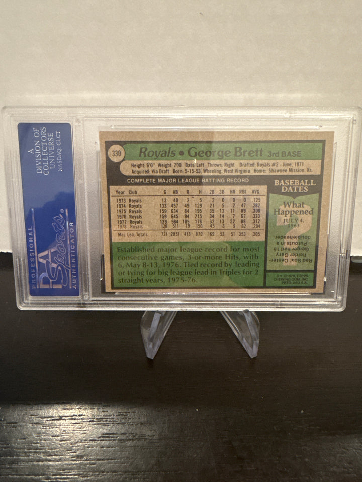 George Brett 1979 Topps AL All Star, PSA 6