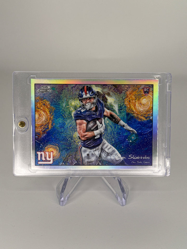 Cam Skattebo 2025 Topps Cosmic Chrome Stars in The Night SP Rookie