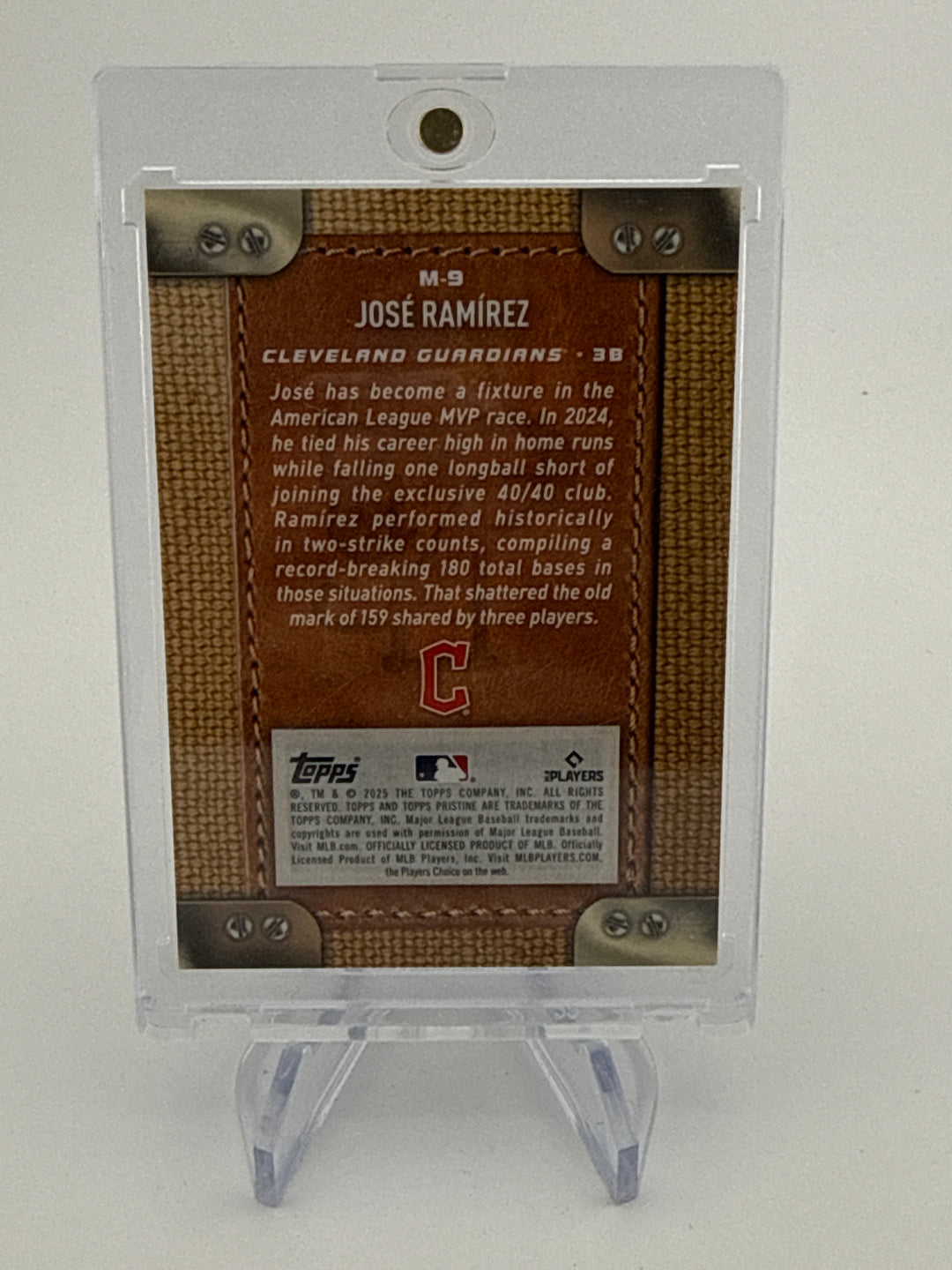 Jose Ramirez 2025 Topps Pristine Monogram SSP Case Hit