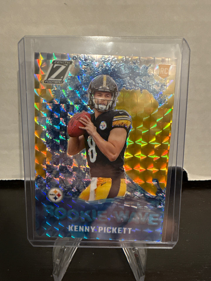 Kenny Pickett 2021 Panini Zenith Rookie Wave Gold, 04/10