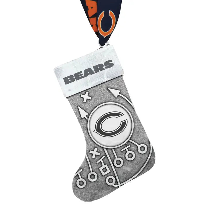 Chicago Bears Playbook Stocking Ornament