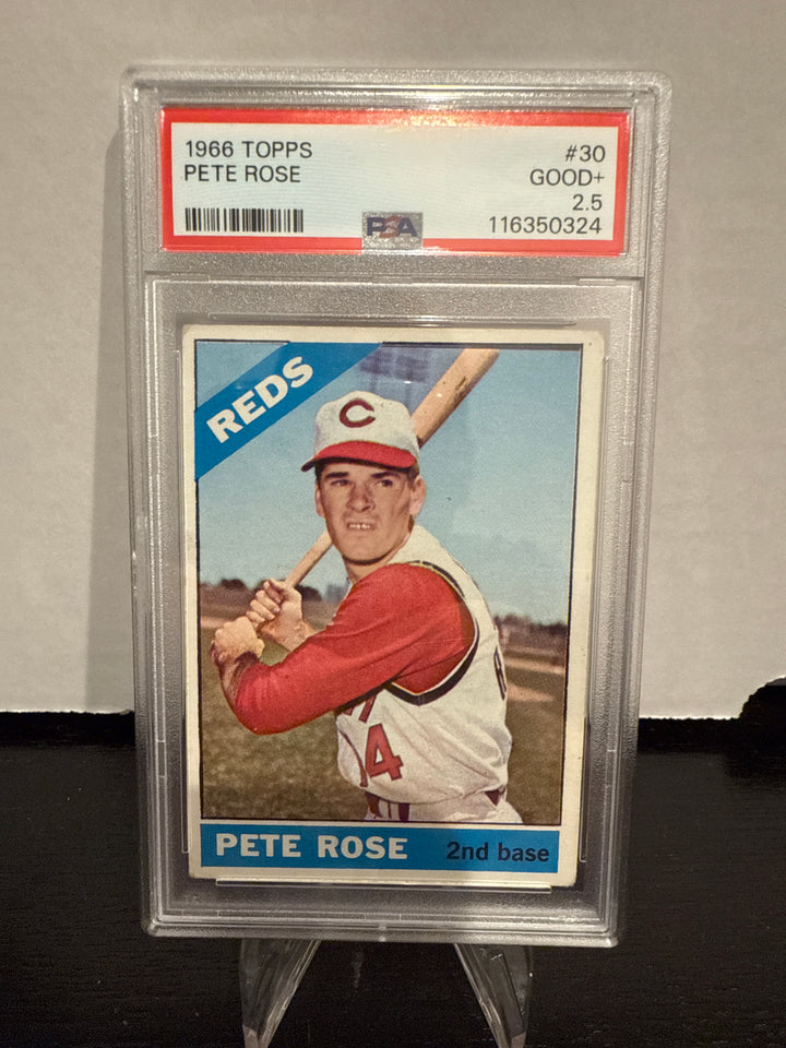 Pete Rose 1966 Topps, PSA 2.5