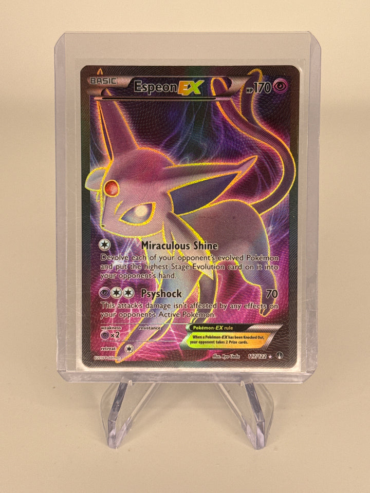 Pokemon TCG 2016 Espeon EX Breakpoint Full Art Ultra Rare, 117/122