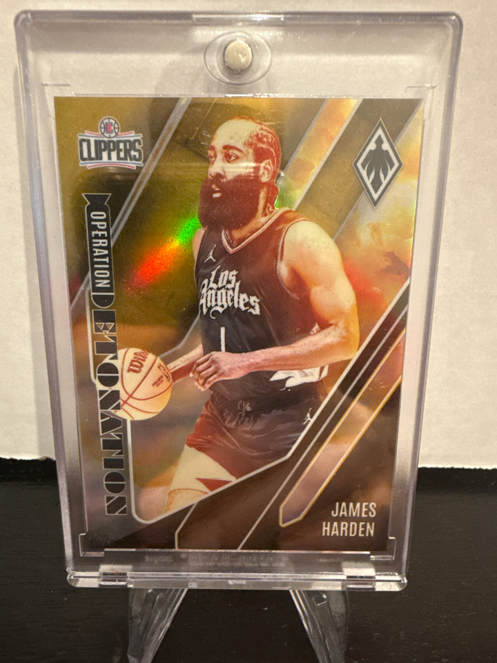 James Harden 2023 Panini Phoenix Operation Detonation Gold, 01/10