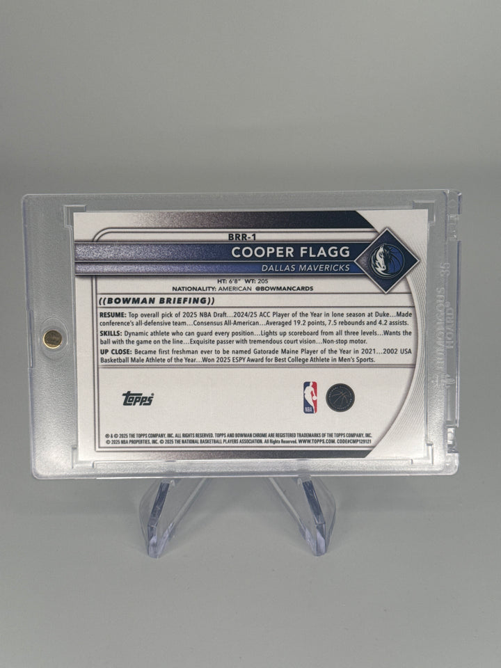 Cooper Flagg 2025 Bowman Chrome Red Variation Rookie