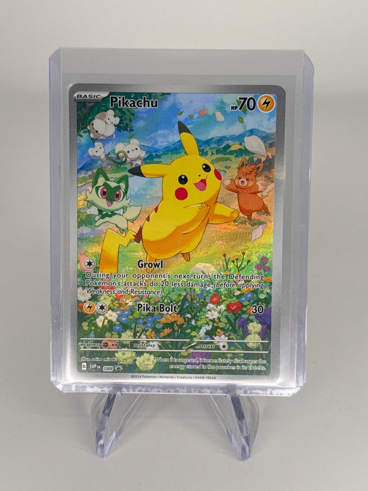 Pokemon TCG 2024 Pikachu Paldea Evolved Black Star Promo, 088
