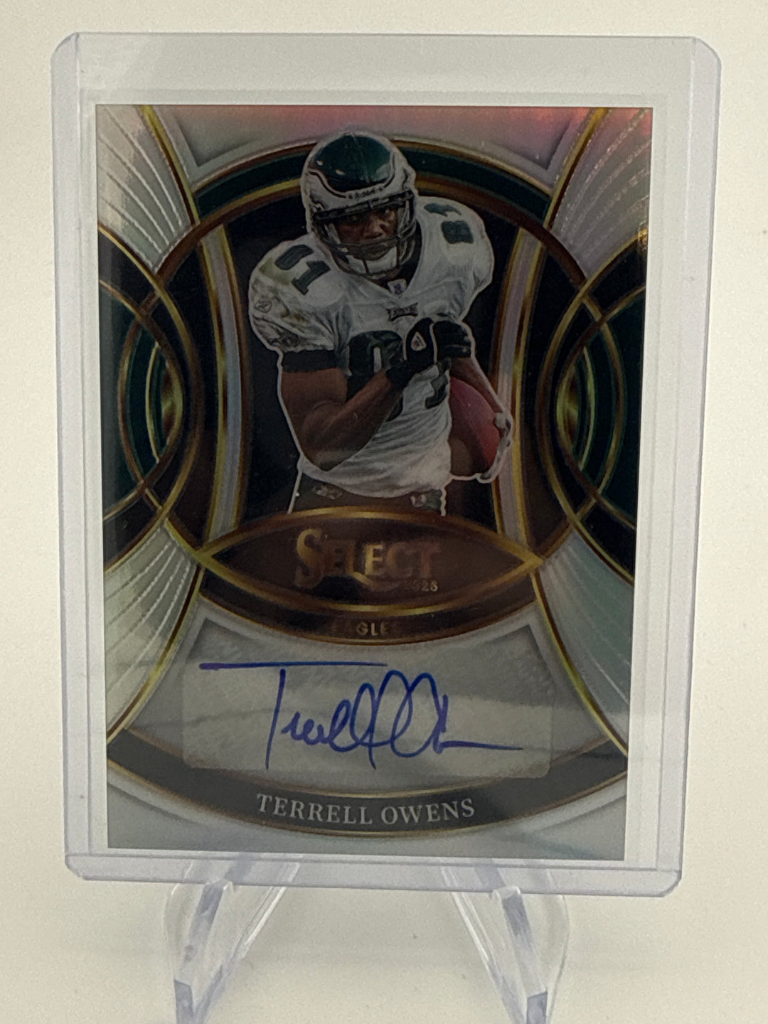 Terrell Ownes 2025 Panini Select Silver Auto
