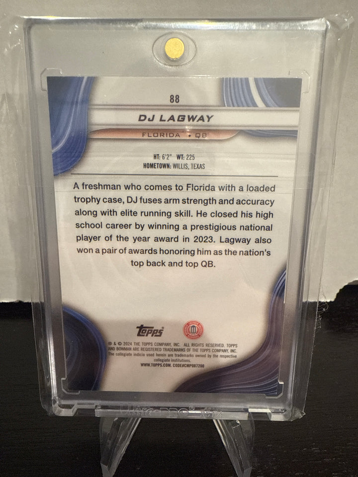 DJ Lagway 2024 Bowman Best University, Yellow Refractor, 05/75