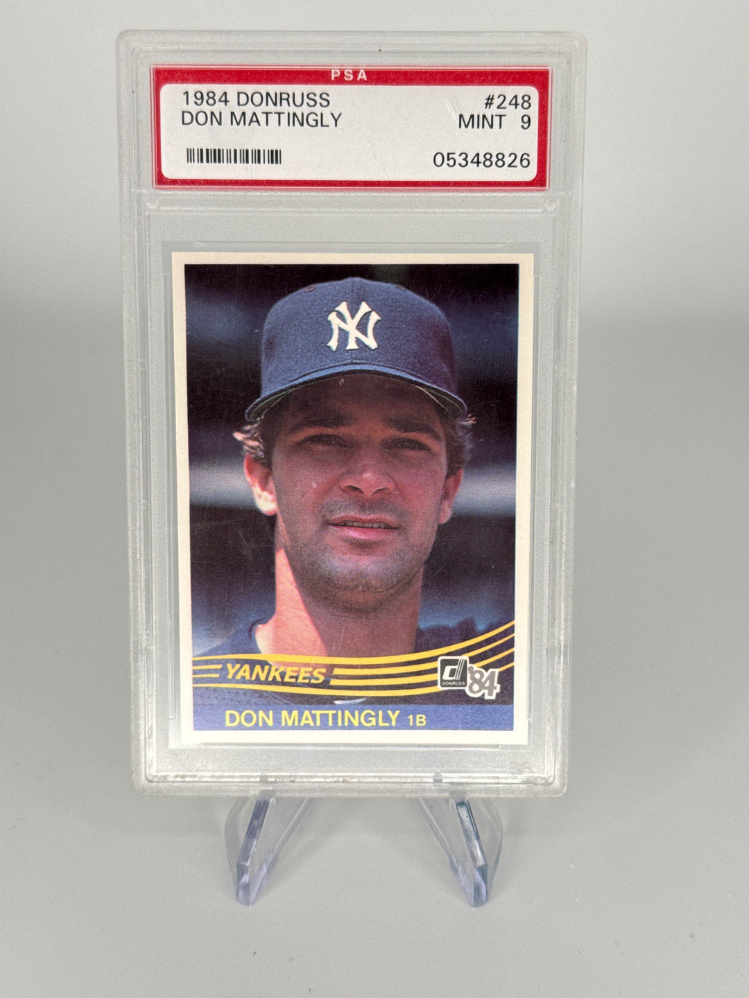 Don Mattingly 1984 Donruss Rookie, PSA 9 Mint