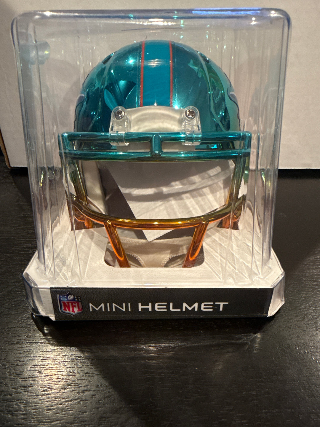 Jaylen Waddle Miami Dolphins Autographed 2-Tone Chrome Speed Mini Football Helmet (JSA)