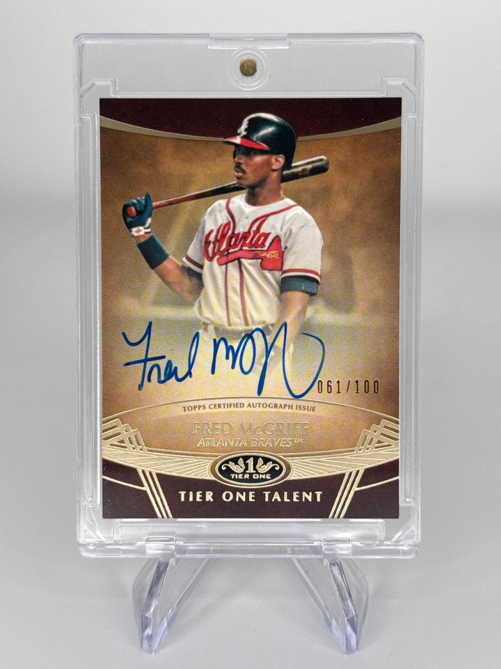 Fred McGriff 2019 Topps Tier One, Tier One Talent Auto, 061/100