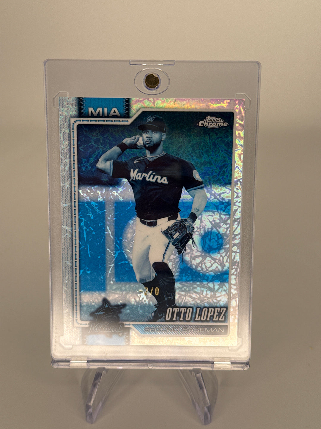 Otto Lopez 2026 Topps Chrome Frozen Fractor SSP, -2/0