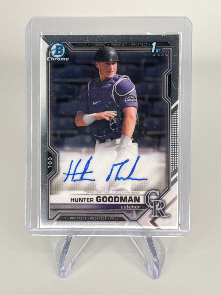 Hunter Goodman 2021 Bowman Chrome 1st Auto