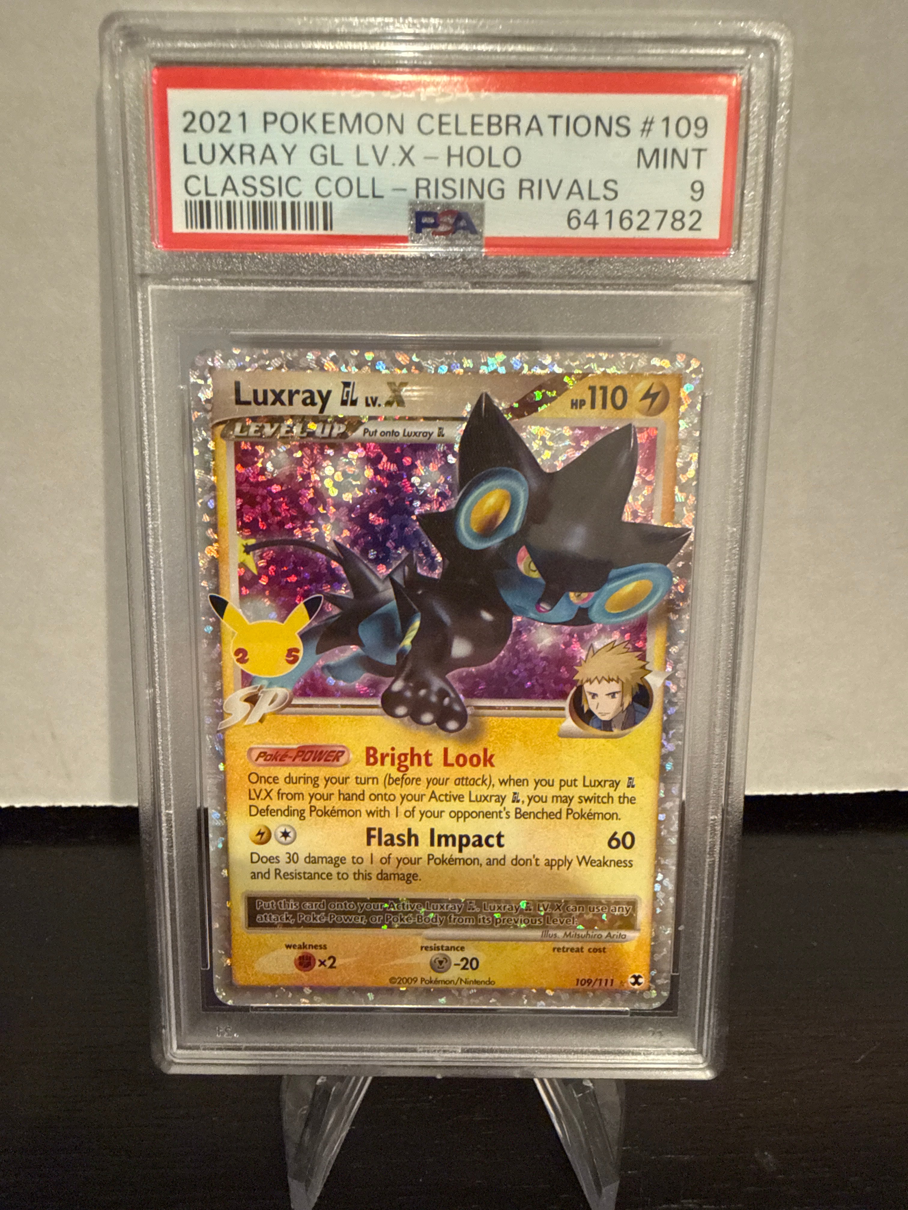Pokemon TCG 2021 Luxray GL LV X Classic Collection Rising Rivals Holo ...