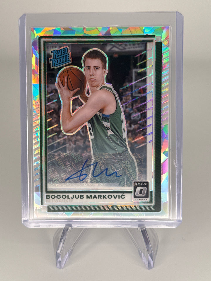 Bogoljub Markovic 2026 Panini Donruss Optic Rated Rookie Cracked Ice Auto, 16/25