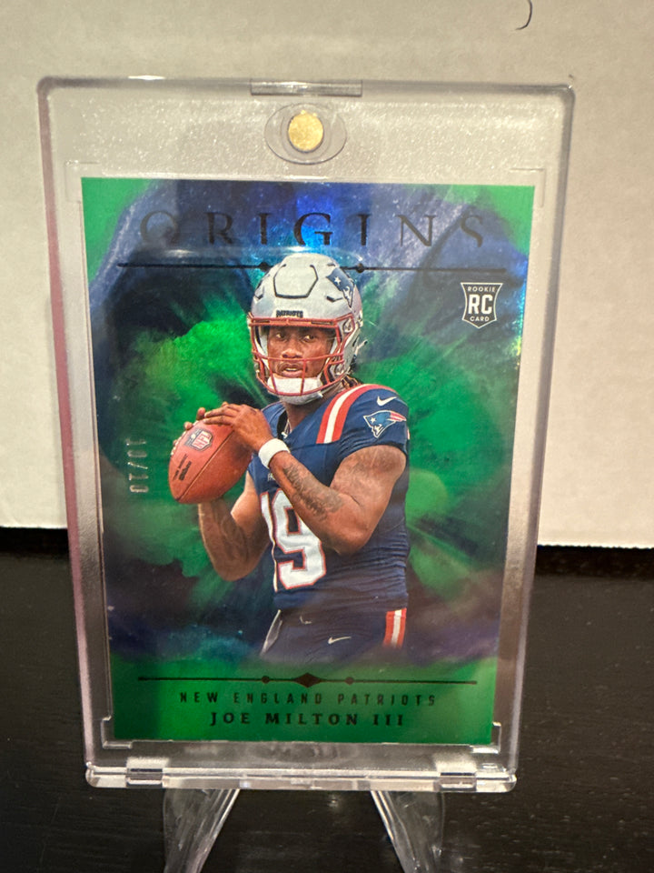 Joe Milton 2024 Panini Origins Green Rookie, 10/10