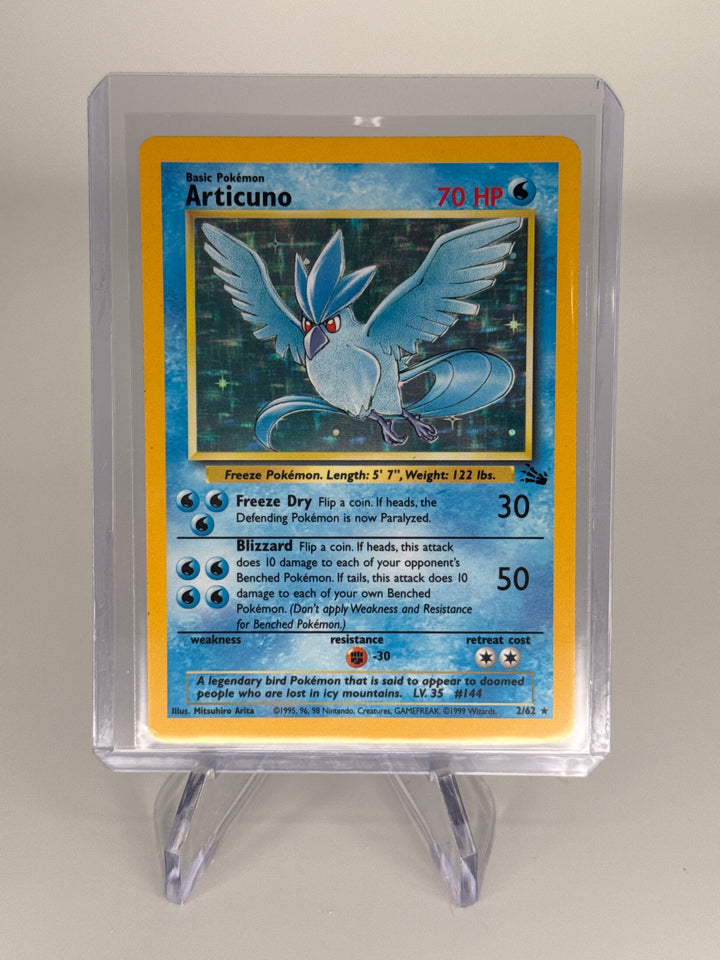 Pokemon TCG 1999 Articuno Fossil Holo, 2/62