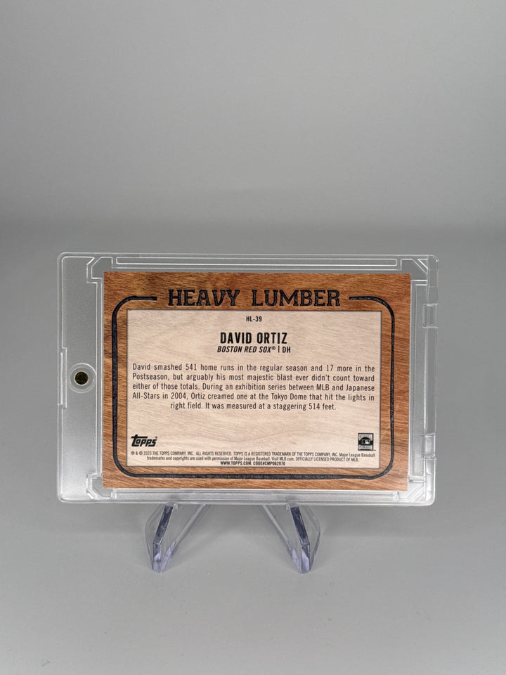 David Ortiz 2023 Topps Heavy Lumber Case Hit