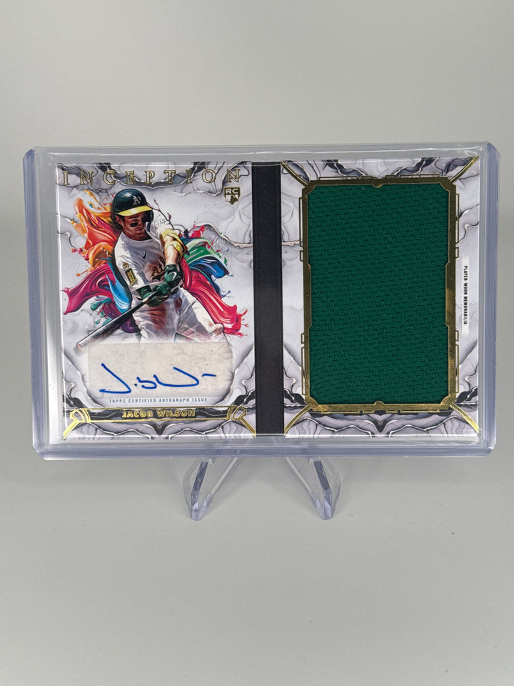 Jacob Wilson 2025 Topps Inception Rookie Patch Auto Booklet, 04/25