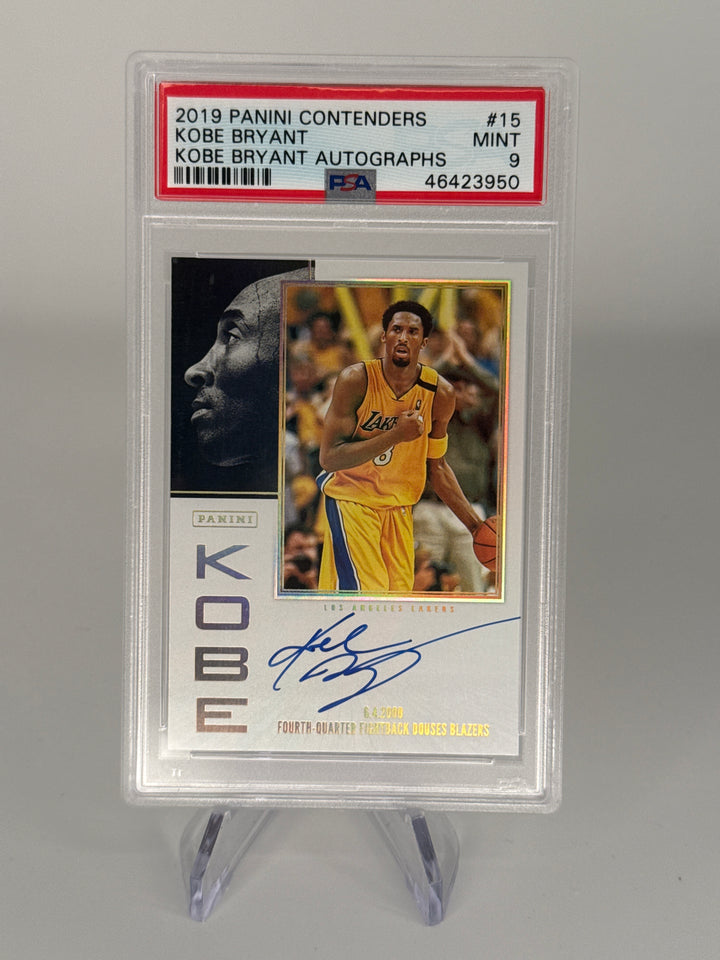Kobe Bryant 2019 Panini Contenders Kobe Bryant On Card Auto, PSA 9 Mint