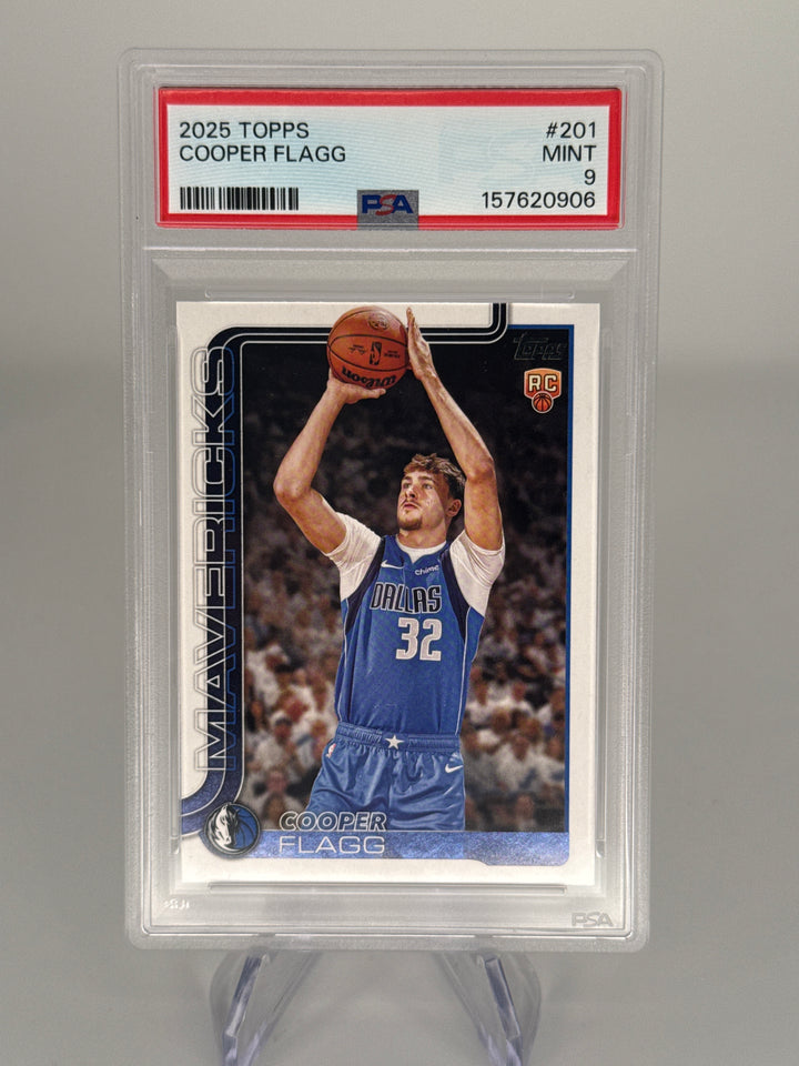Cooper Flagg 2025 Topps Flagship Basketball Rookie, PSA 9 Mint