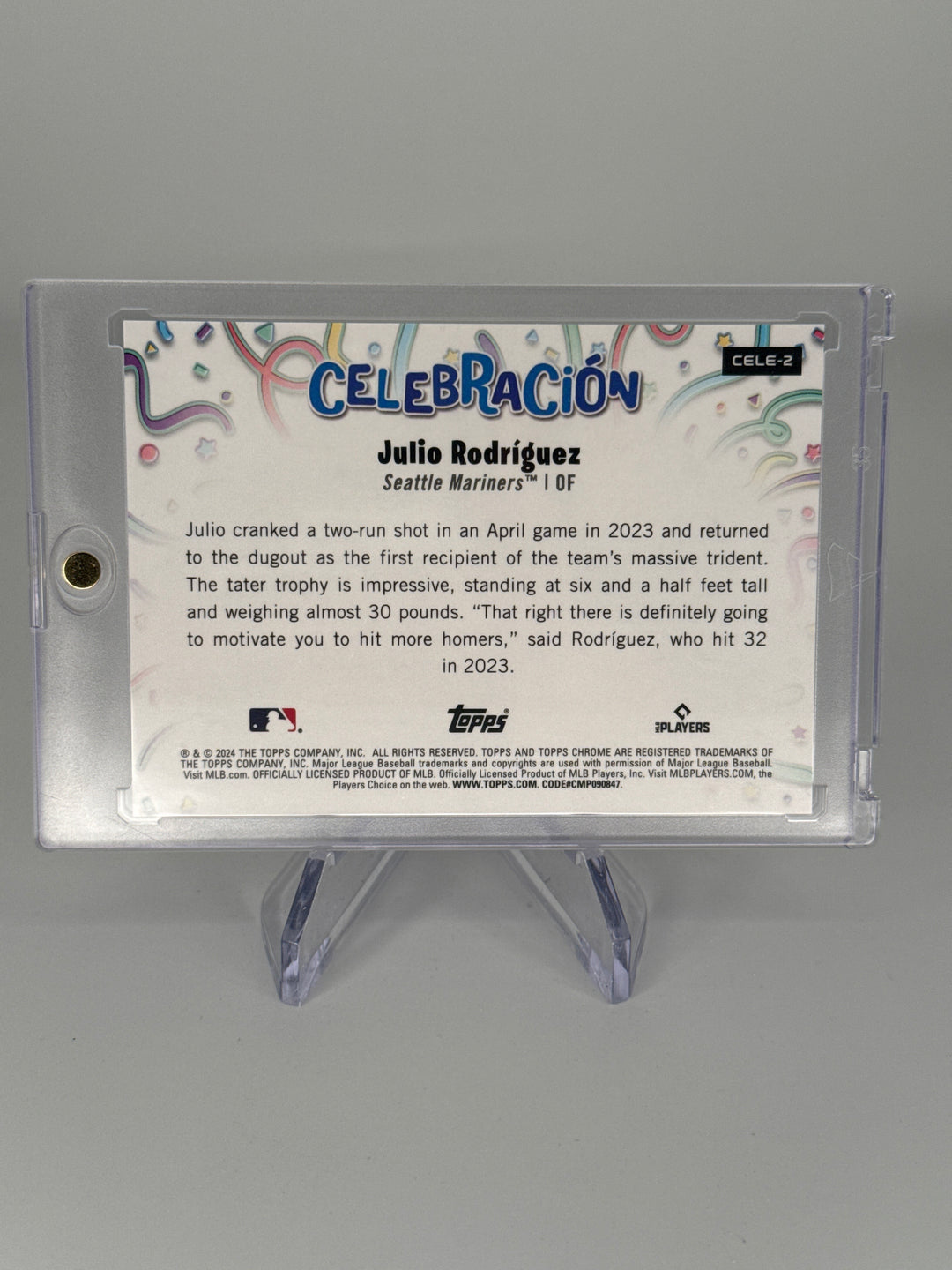 Julio Rodriguez 2024 Topps Chrome  Celebracion SSP, 27/99