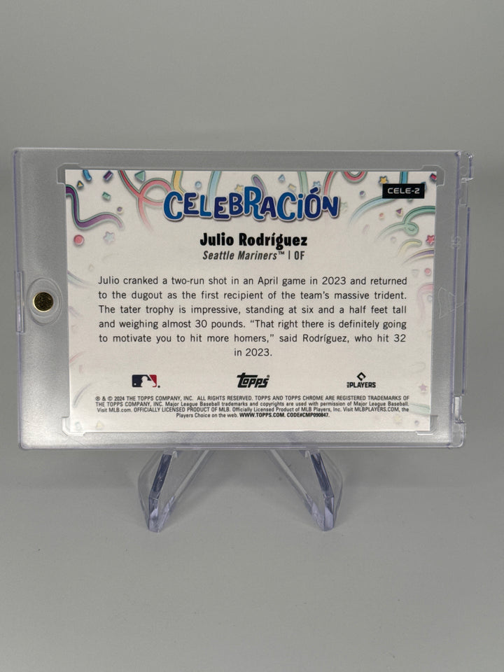 Julio Rodriguez 2024 Topps Chrome  Celebracion SSP, 27/99