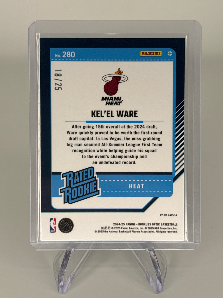 Kel'el Ware 2024 Panini Donruss Optic Rated Rookie Green Scope, 18/25