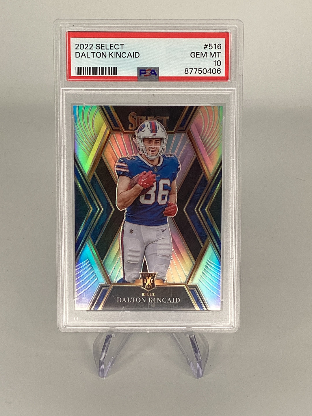 Dalton Kincaid 2022 Panini Select XRC Rookie, PSA 10 Gem Mint
