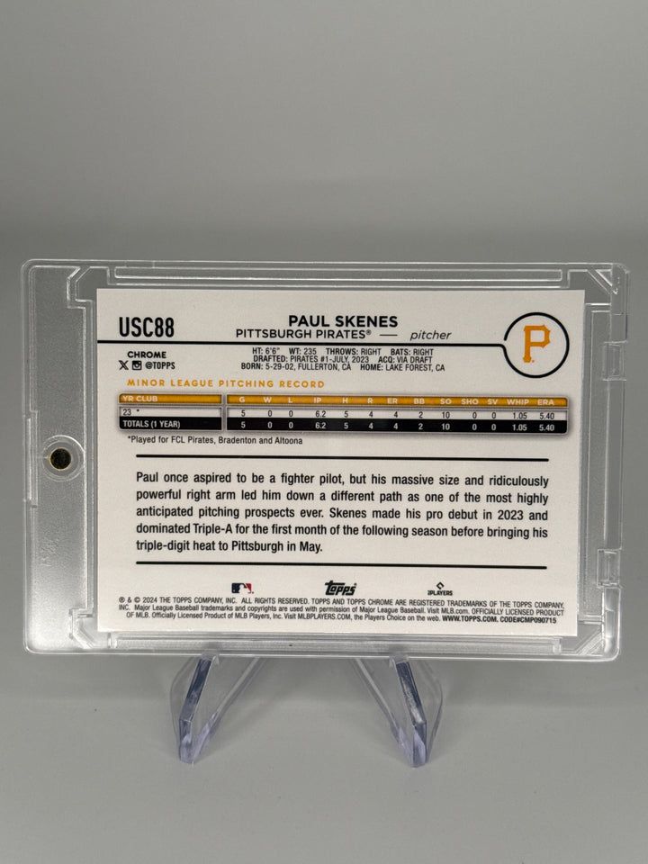 Paul Skenes 2024 Topps Chrome X-Fractor Rookie