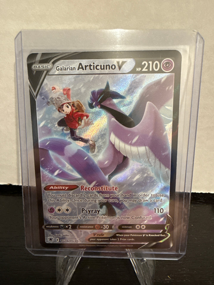 Pokemon TCG 2022 Galarian Articuno V Astral Radiance Trainer Gallery, TG16/TG30