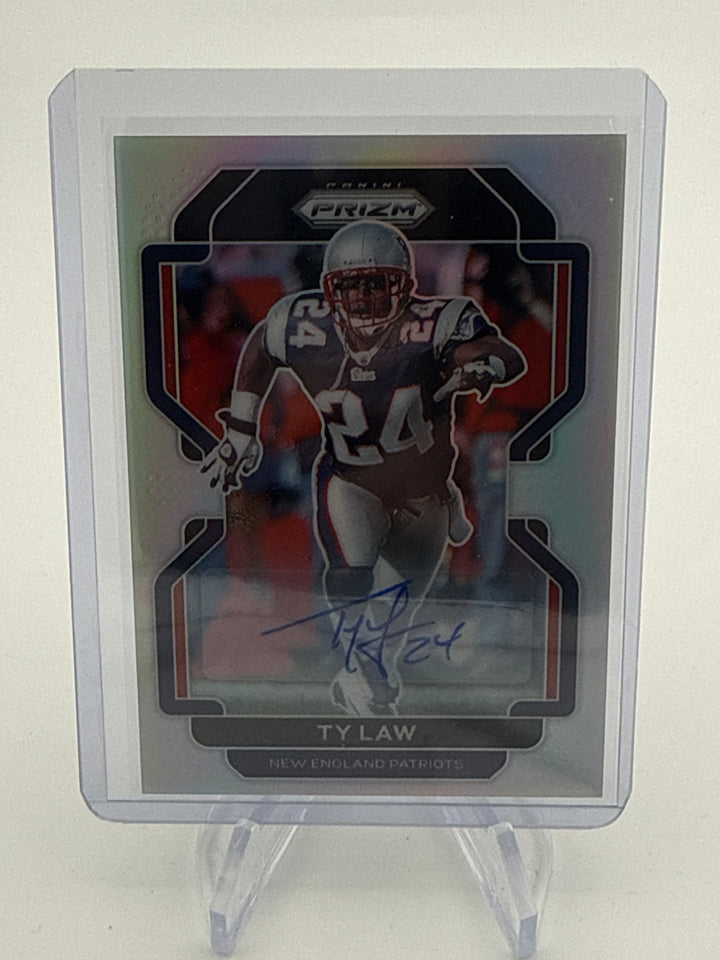 Ty Law 2021 Panini Prizm Silver Prizm Auto