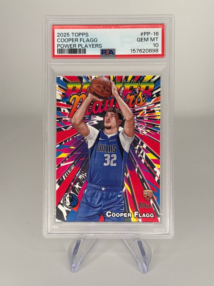 Cooper Flagg 2025 Topps Power Players Rookie, PSA 10 Gem Mint