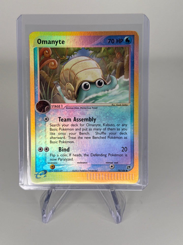 Pokemon TCG 2003 Omanyte Sandstorm Reverse Holo, 70/100