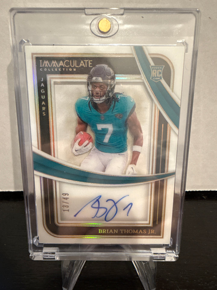 Brian Thomas Jr 2024 Panini Immaculate Acetate Rookie Auto, 13/49