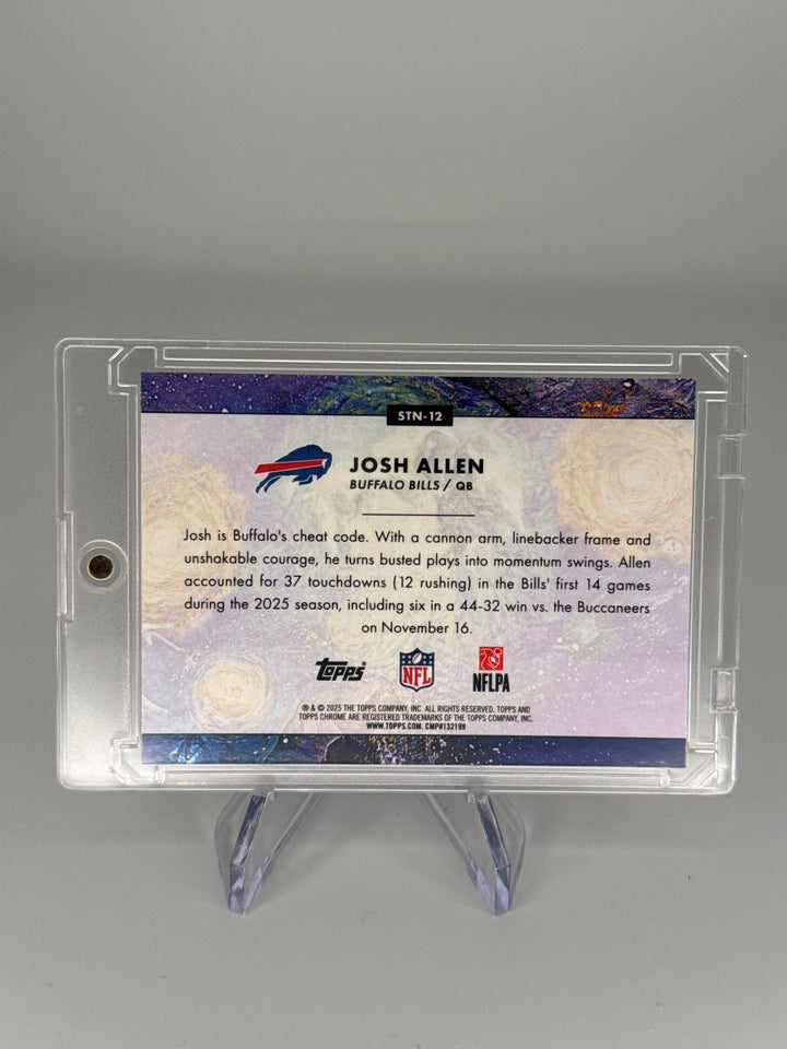 Josh Allen 2025 Topps Cosmic Chrome Stars in The Night SP