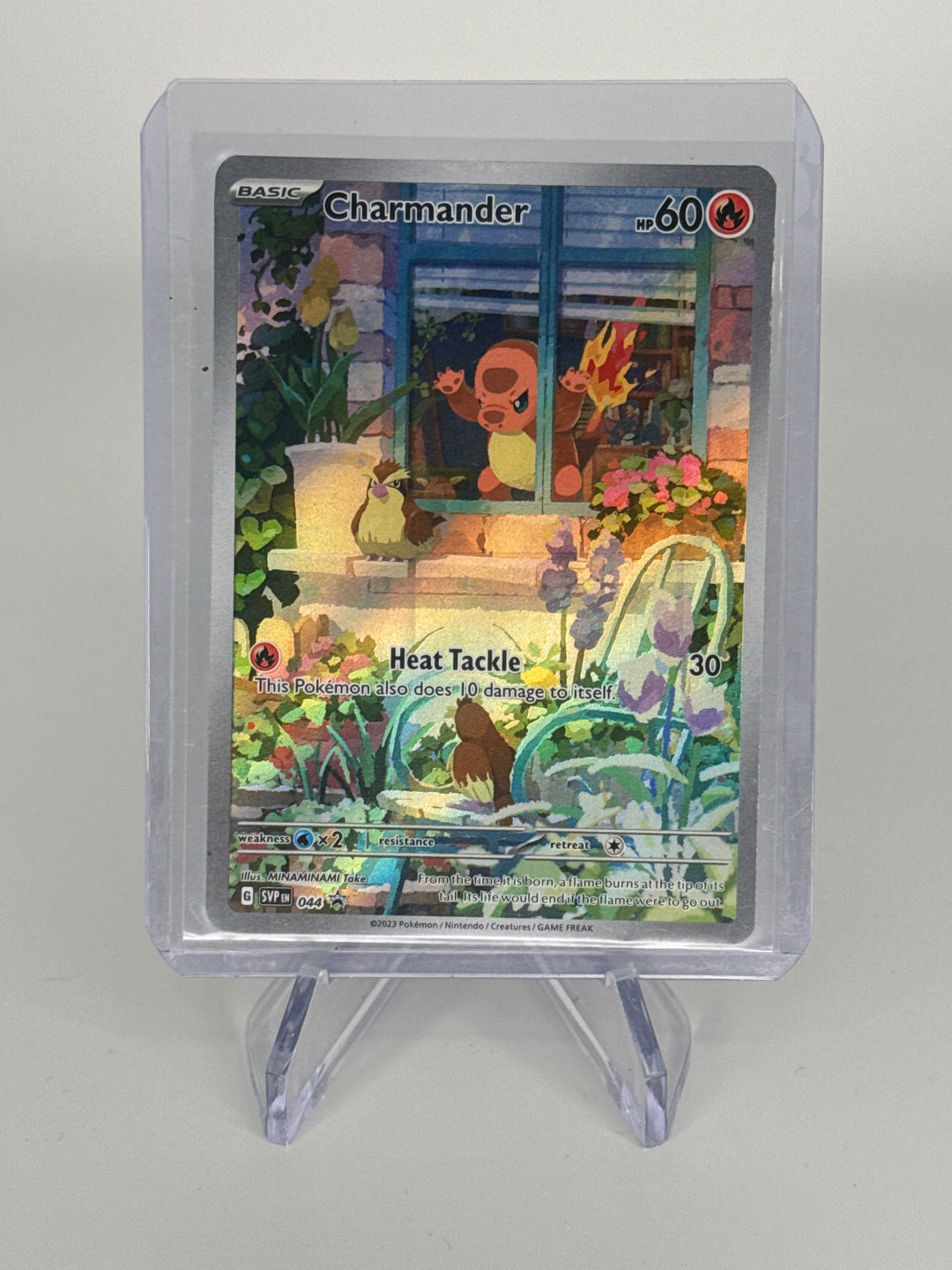Pokemon TCG 2023 Charmander Scarlet & Violet Black Star Promo Full Art, 044