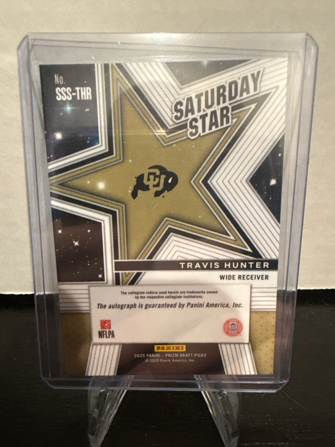 Travis Hunter 2025 Panini Prizm Draft Picks Saturday Star Rookie Auto