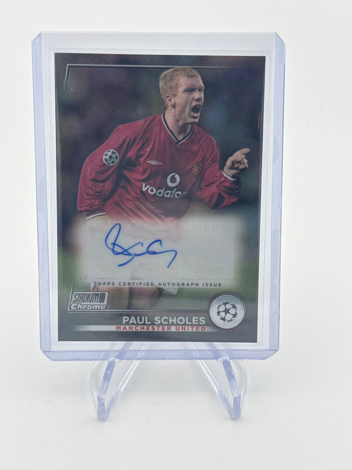 Paul Scholes 2023 Topps Stadium Club Chrome Auto