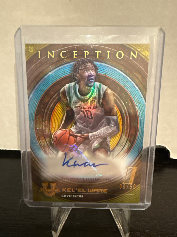 Kel'el Ware 2023 Topps Inception 1st Initiation Auto Gold, 08/50