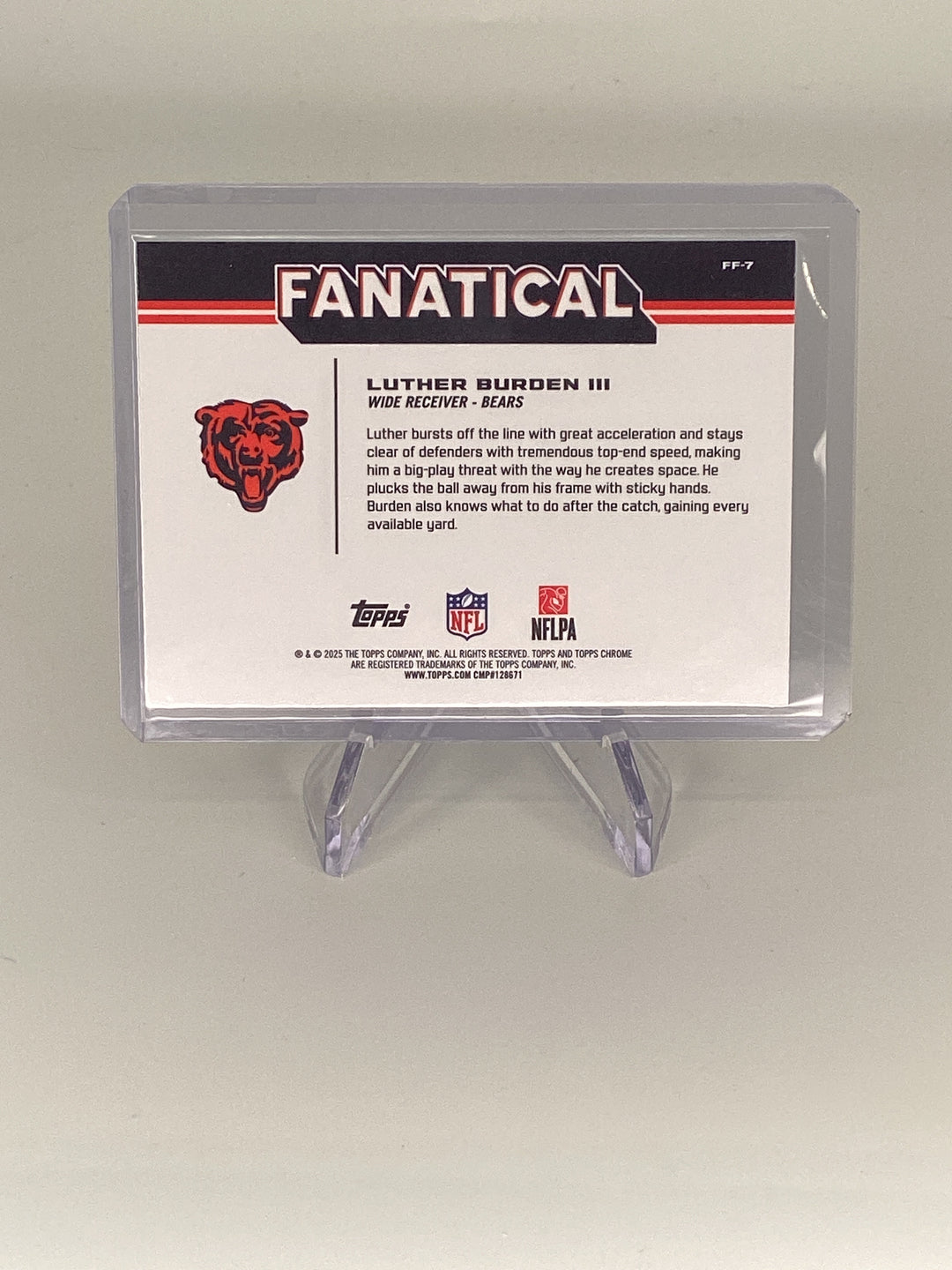 Luther Burden III 2025 Topps Chrome Fanatical SSP Case Hit