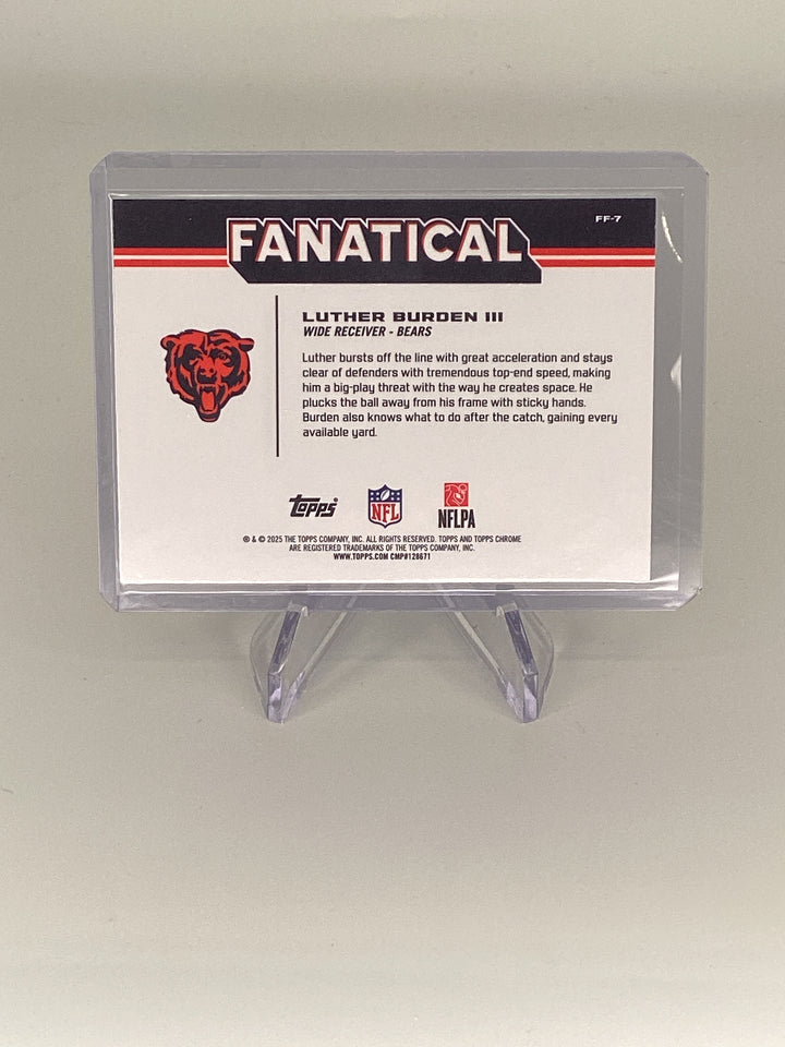 Luther Burden III 2025 Topps Chrome Fanatical SSP Case Hit