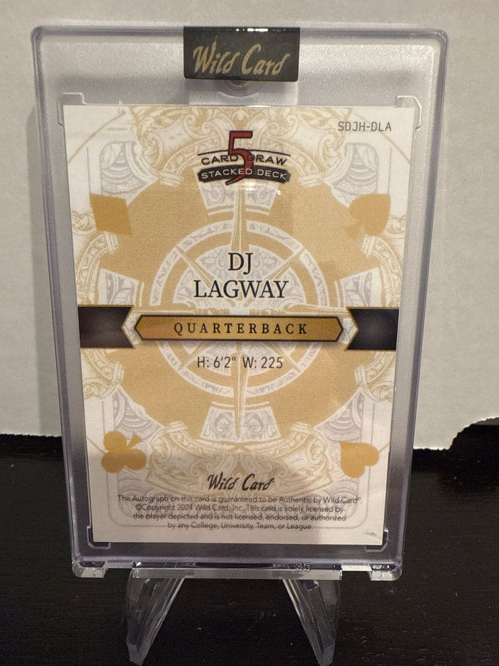 DJ Lagway 2024 Wild Card Ace 1/1 Auto