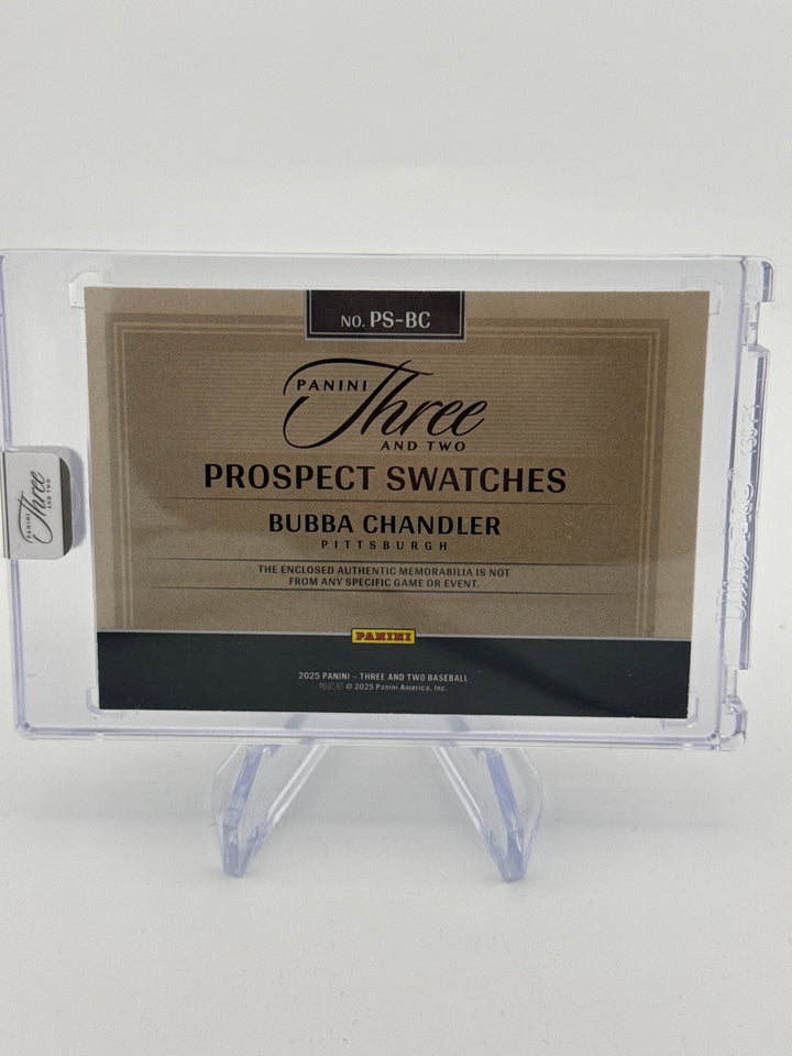 Bubba Chandler 2025 Panini Three and Two Jumbo Prospect Relic, 01/25