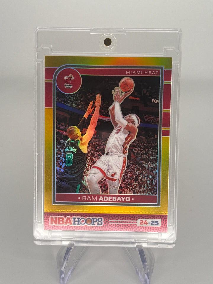 Bam Adebayo 2024 NBA Hoops Gold Refractor, 03/10