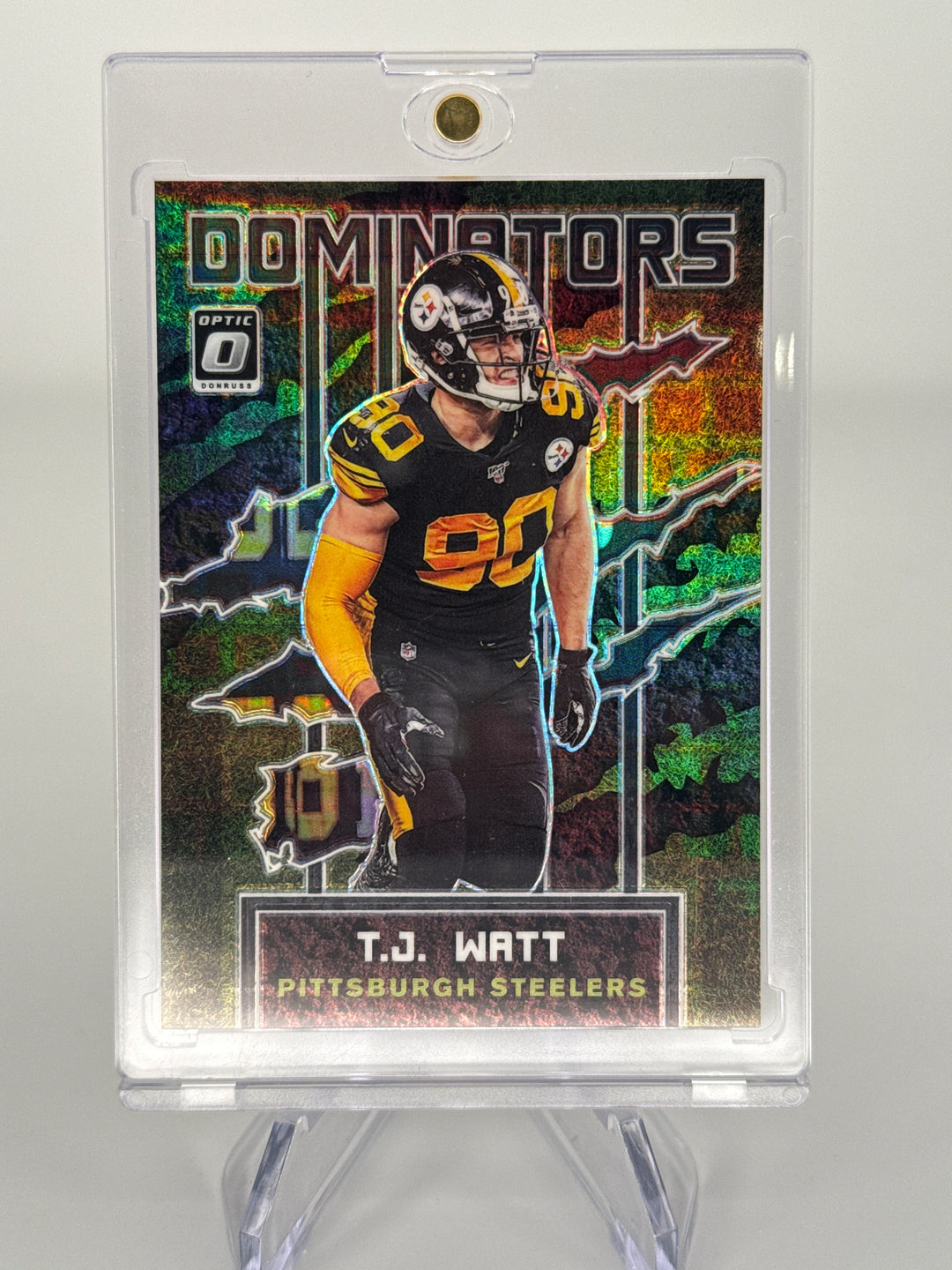 T.J. Watt 2020 Panini Donruss Optic Dominators Black Pandora, 23/25