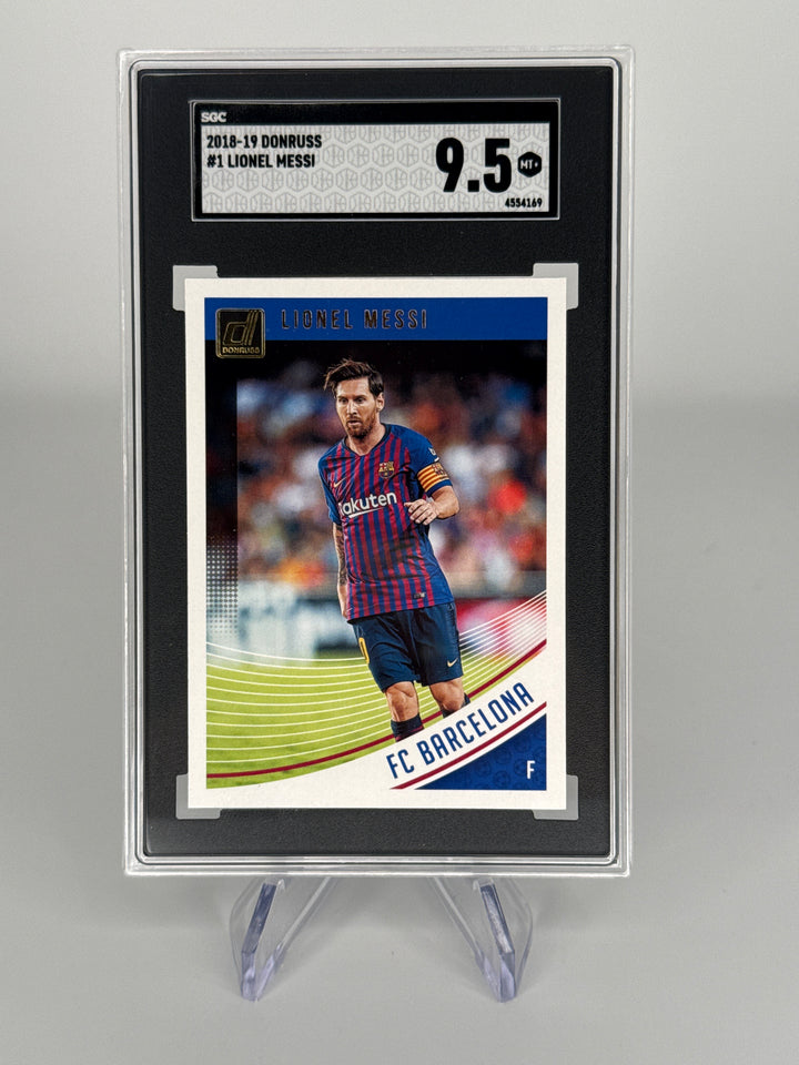 Lionel Messi 2018-2019 Panini Donruss, SGC 9.5 Gem Mint